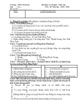 Bài kiểm tra 45 phút - Ngữ Văn - Tiết 28 - Năm học  2015 - 2016 - Trường THCS Kim Sơn